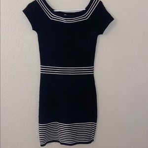 Max studio black and white dress